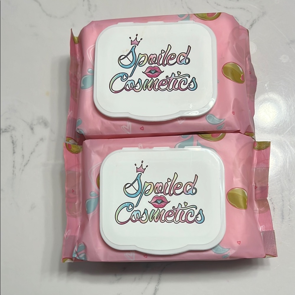 Spoiled Cosmetics Pink Makeup Wipes